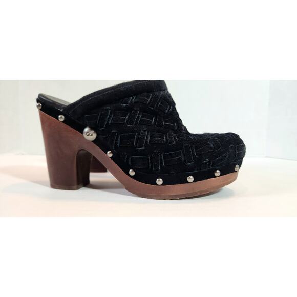 Uggs Arroyo Weave Suede Mules-3362- US Sz. 7 - Picture 1 of 10